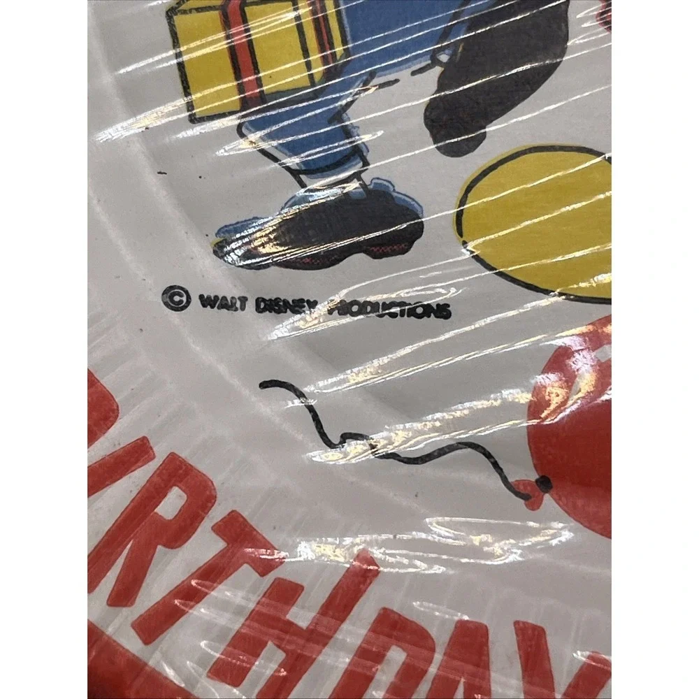VINTAGE NIP Mickey Mouse Happy Birthday Party Paper 7